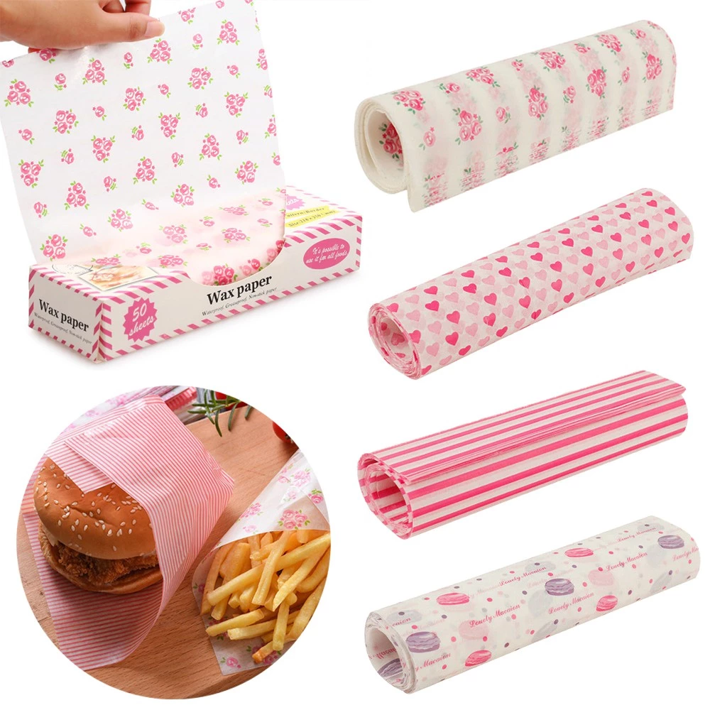 50pcs Food Grade Wax Paper Cam - Outdoor Camping Kitchen ulasan dan harga