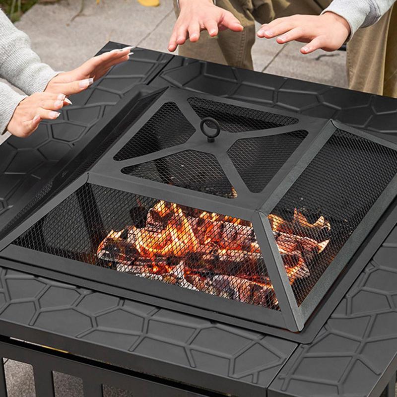 Camping Firewood Stove Square  - Outdoor Camping Fire Pit ulasan dan harga