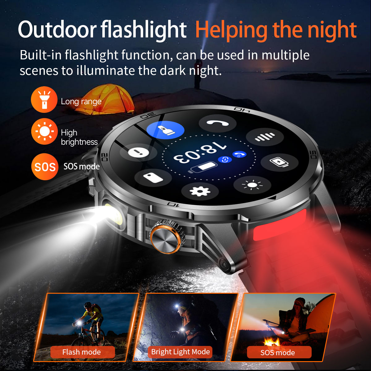 2026 New  Outdoor Smart Watch  - Outdoor Camping Japan ulasan dan harga