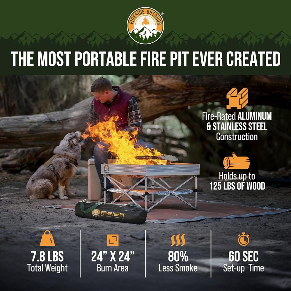 Portable Outdoor Fire Pit for  - Outdoor Camping Fire Pit ulasan dan harga