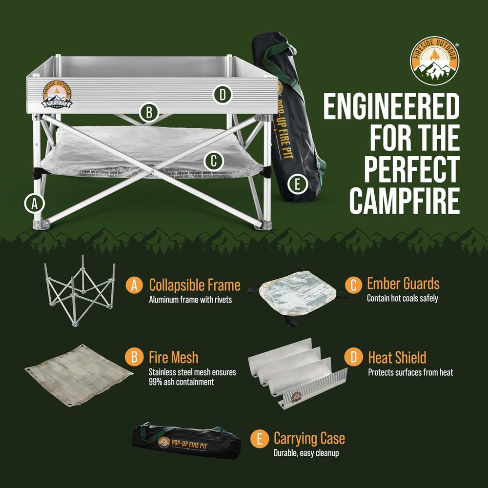 Portable Outdoor Fire Pit for  - Outdoor Camping Fire Pit ulasan dan harga