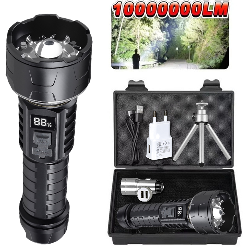 COB LED Flashlight Rechargeabl - Outdoor Camping Lantern ulasan dan harga