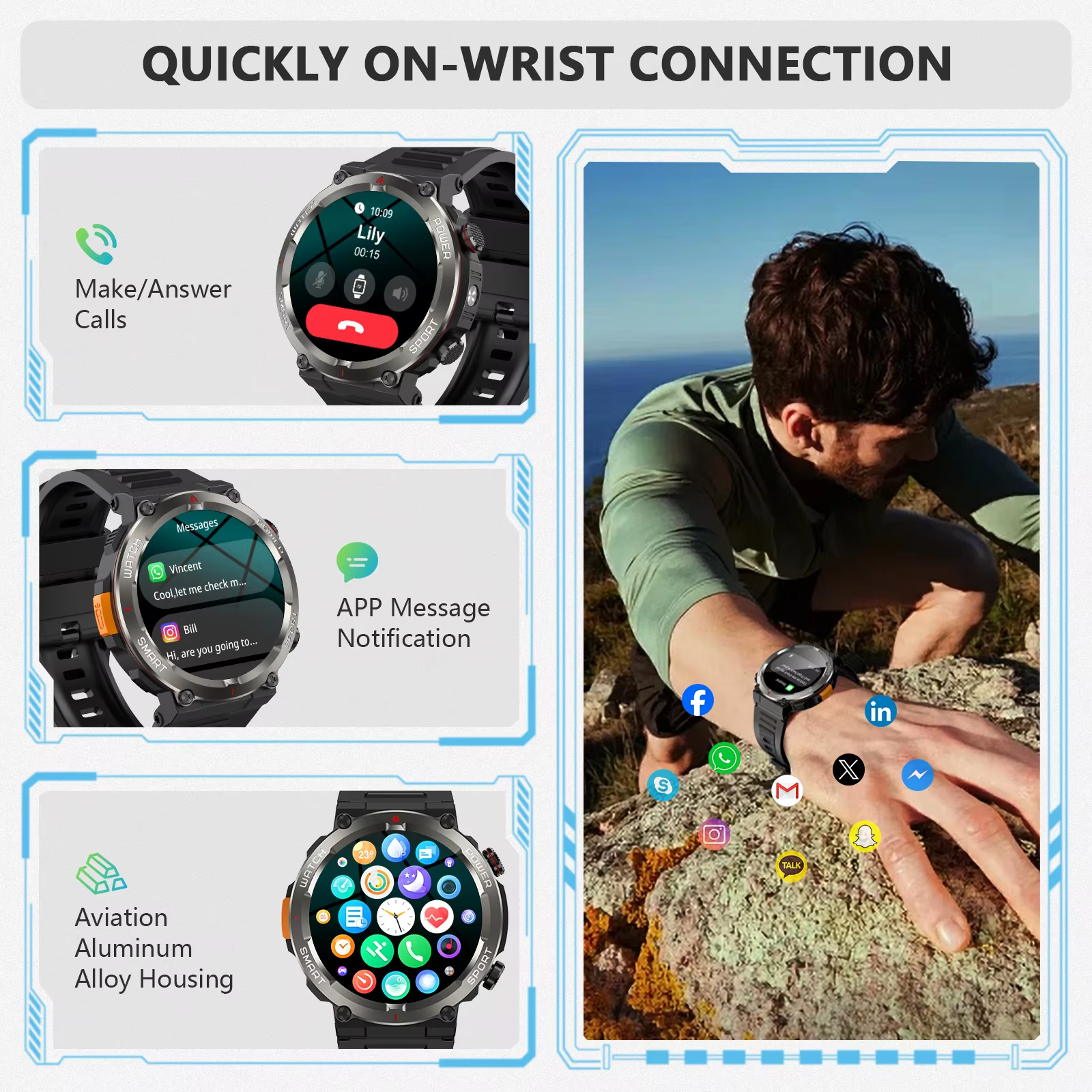 Blackview W50Pro Bluetooth Cal - Outdoor Camping Japan ulasan dan harga
