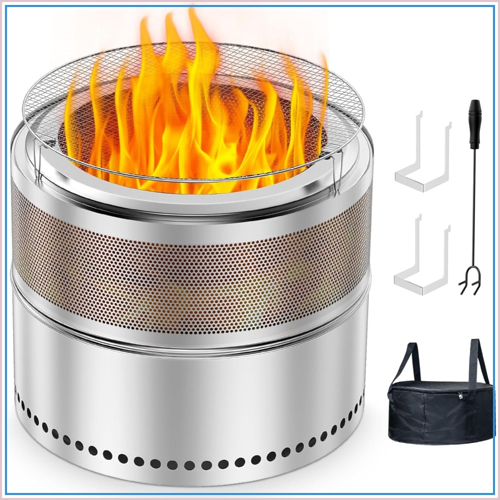 Smokeless Fire Pit Outdoor, 20 - Outdoor Camping Fire Pit ulasan dan harga