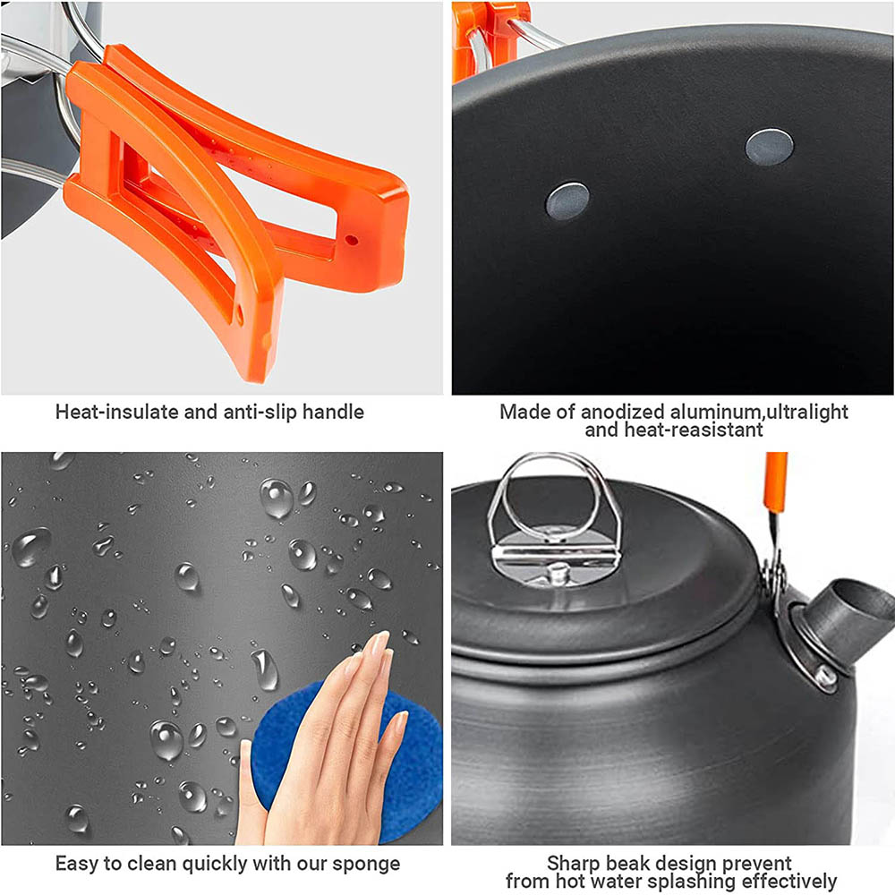 1pcs/1set Camping Cookware Kit - Outdoor Camping Kitchen Set ulasan dan harga