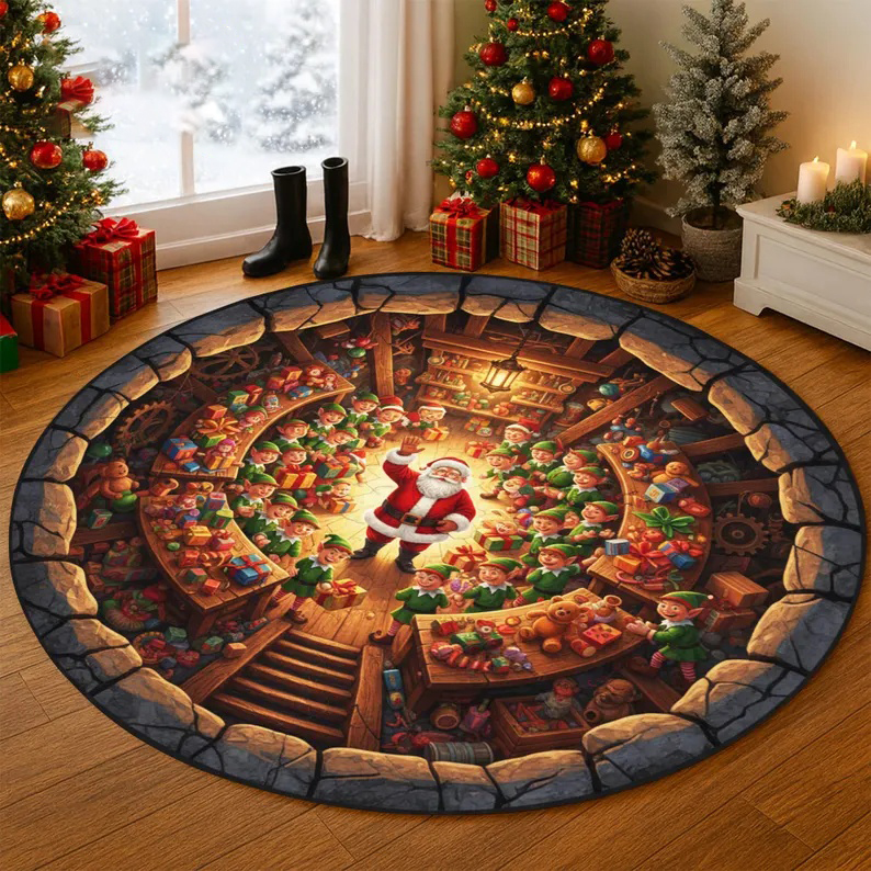 Texas Star Area Rug Round Brow - Outdoor Camping In Texas ulasan dan harga