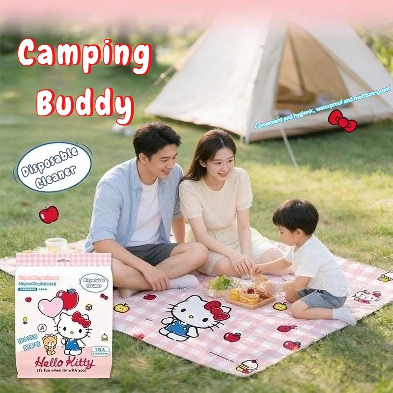 Sanrio Kawaii Hello Kitty Wate - Outdoor Camping Mat Waterproof ulasan dan harga