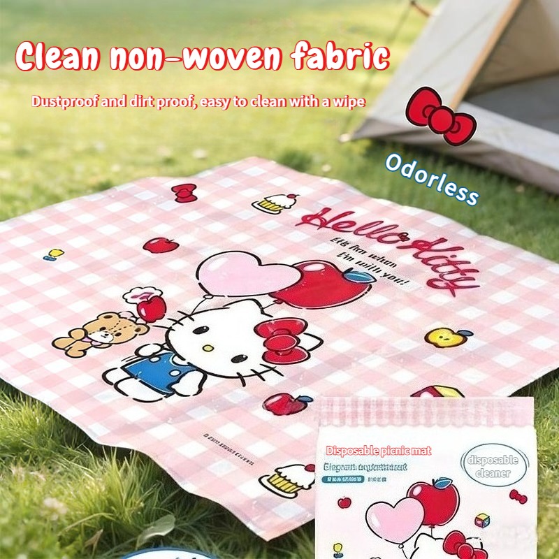 Sanrio Kawaii Hello Kitty Wate - Outdoor Camping Mat Waterproof ulasan dan harga