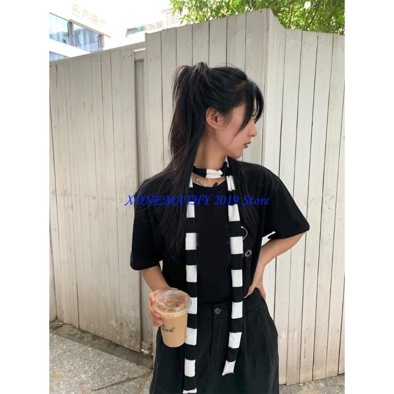 F42F Stripe Pattern Scarf for  - Outdoor Camping Shop ulasan dan harga
