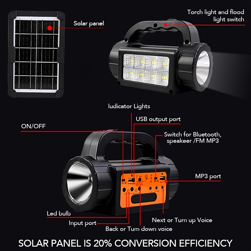 Solar Rechargeable Camping Lig - Outdoor Camping Lantern ulasan dan harga
