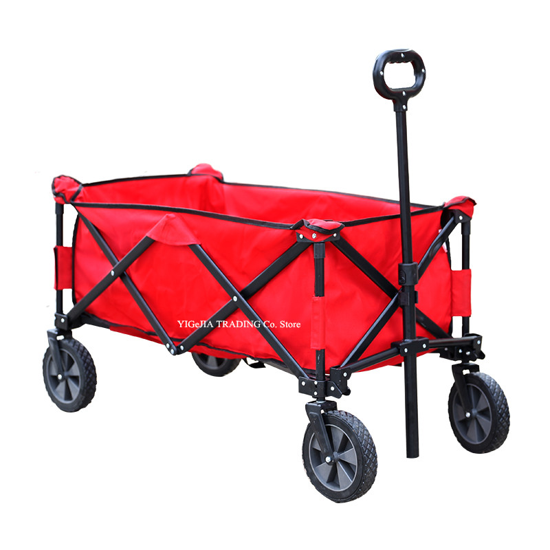 Folding Wagon with 17cm Solid  - Outdoor Camping Shop ulasan dan harga