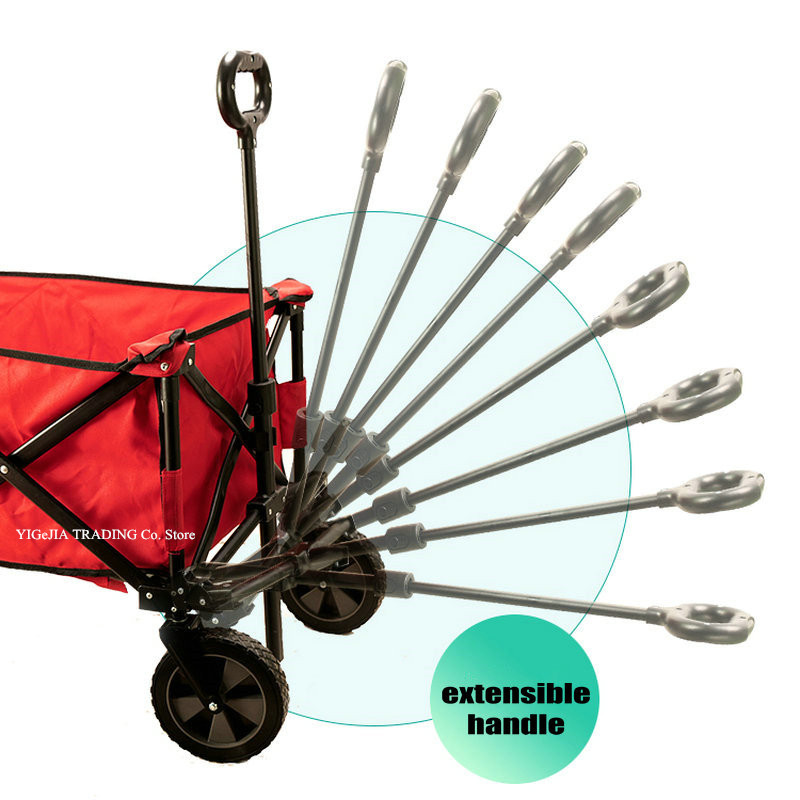 Folding Wagon with 17cm Solid  - Outdoor Camping Shop ulasan dan harga