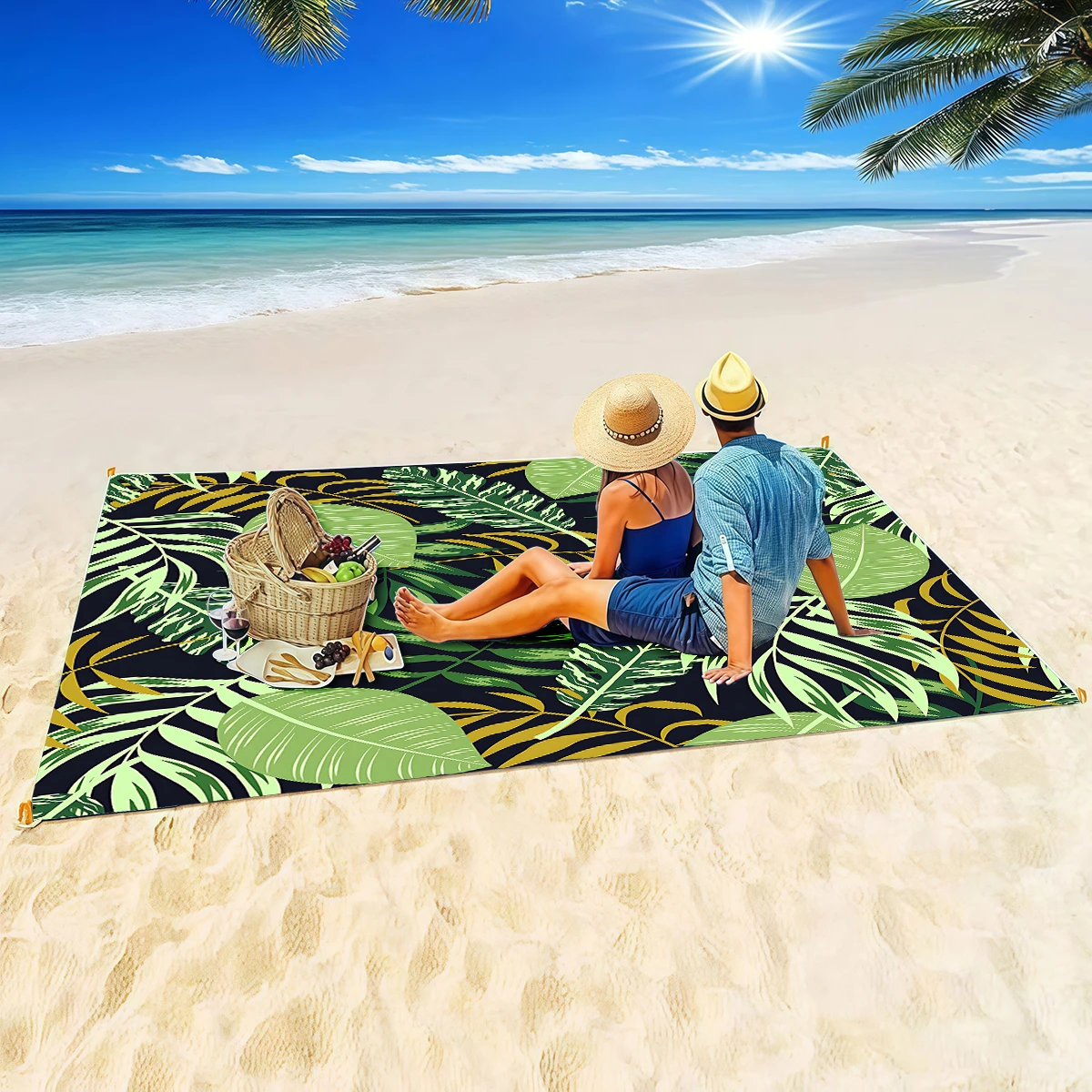 200x240 Beach Mat Sandproof Wa - Outdoor Camping Mats Large ulasan dan harga