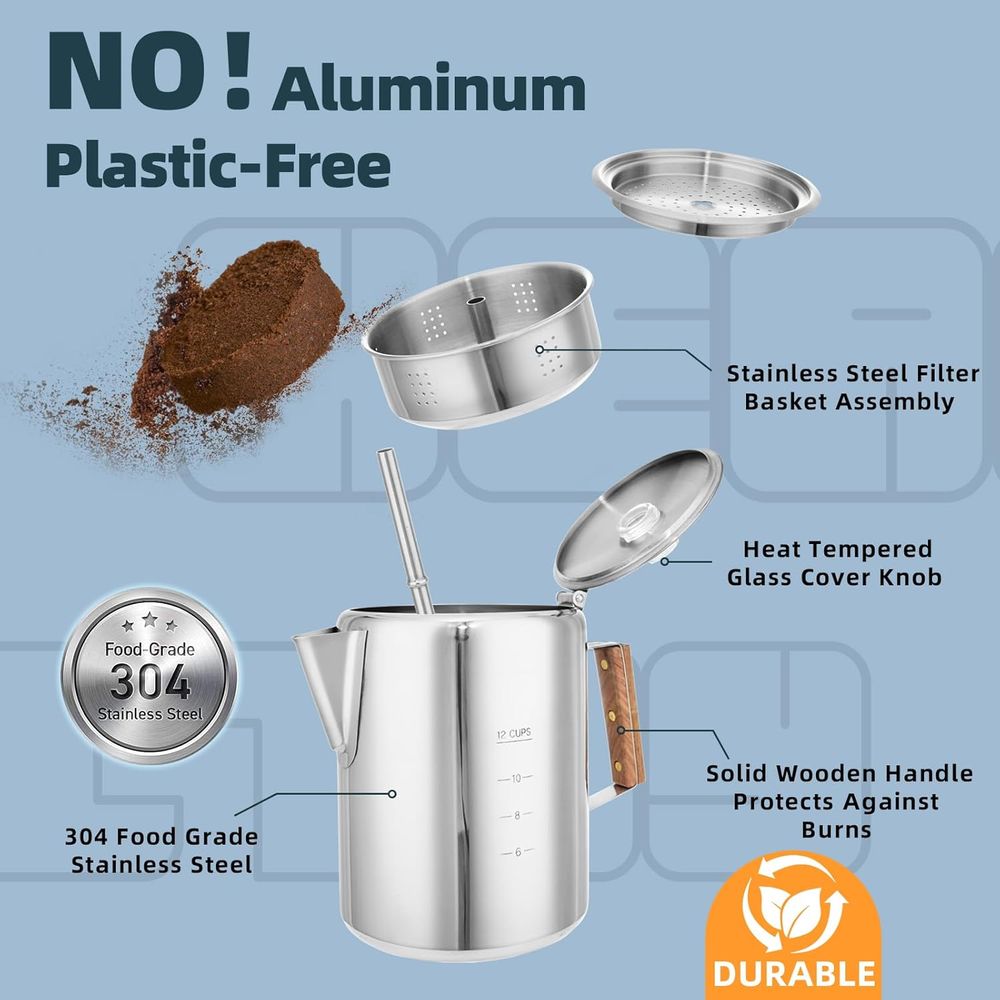 Camping Percolator Coffee Pot  - Camp Percolator Coffee ulasan dan harga