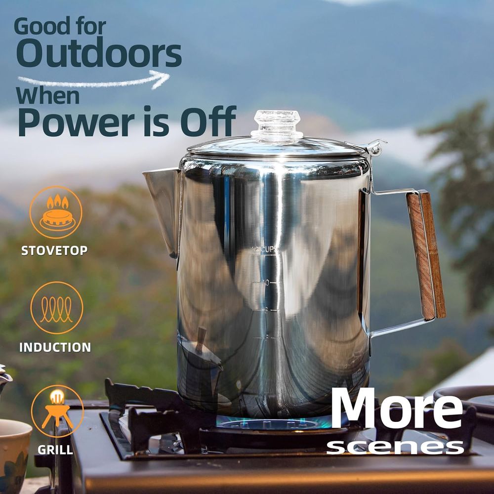 Camping Percolator Coffee Pot  - Camp Percolator Coffee ulasan dan harga