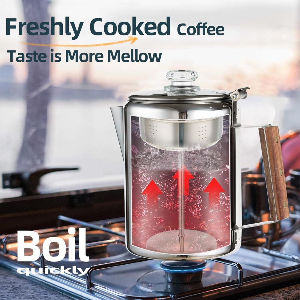 Camping Percolator Coffee Pot  - Camp Percolator Coffee ulasan dan harga