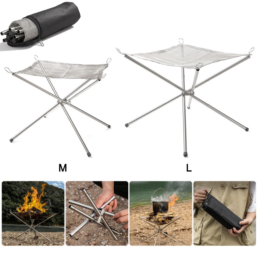 Portable Camping Fire Pit Gril - Outdoor Camping Fire Pit ulasan dan harga