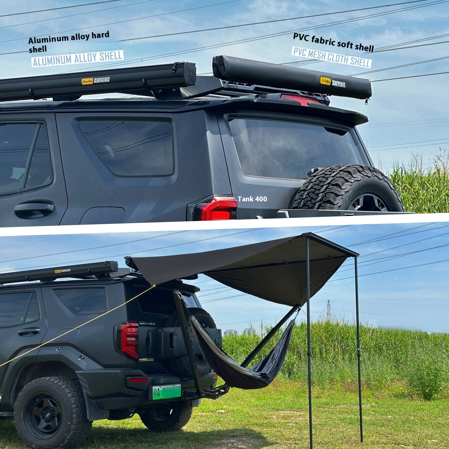 Aluminum Alloy Black Double-wi - Outdoor Camping Car Tail Tent ulasan dan harga