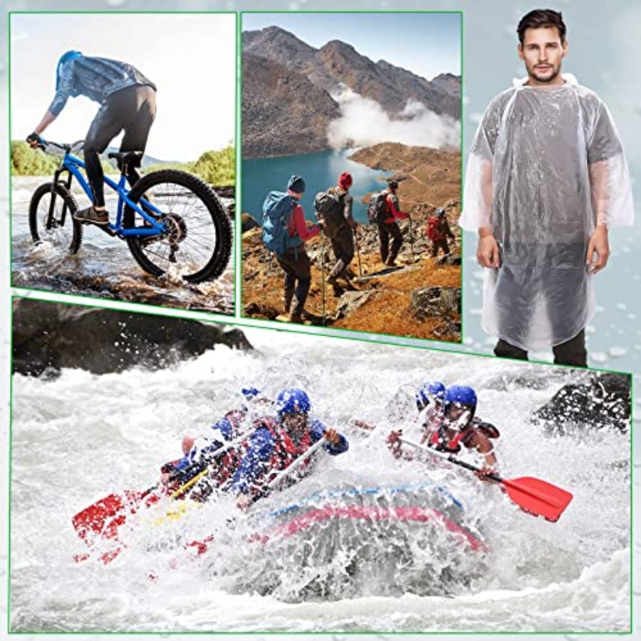 150 Pcs Disposable Rain Poncho - Camping Rain Poncho ulasan dan harga