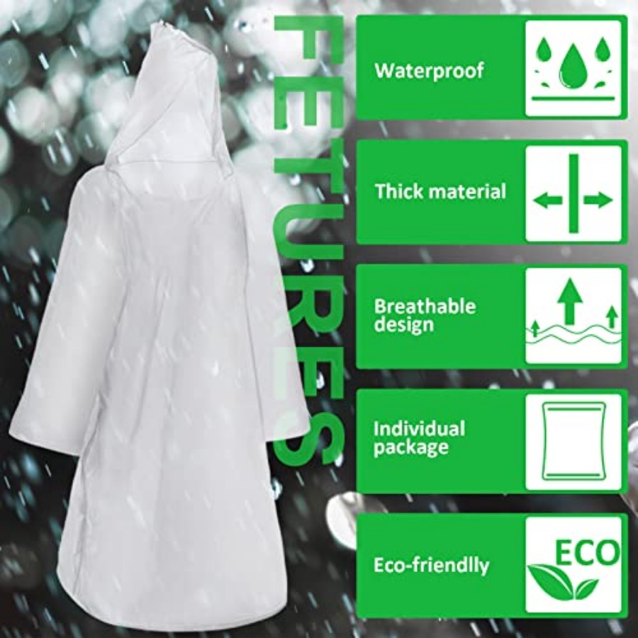150 Pcs Disposable Rain Poncho - Camping Rain Poncho ulasan dan harga