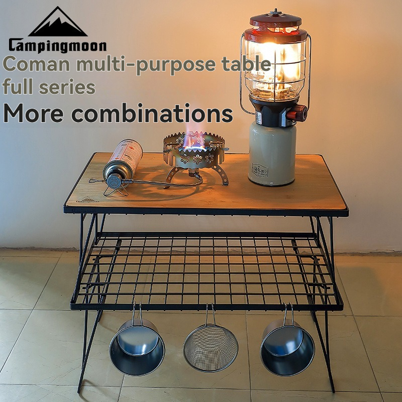CAMPINGMOON T-230 Portable Mul - Outdoor Camping Table With Storage ulasan dan harga