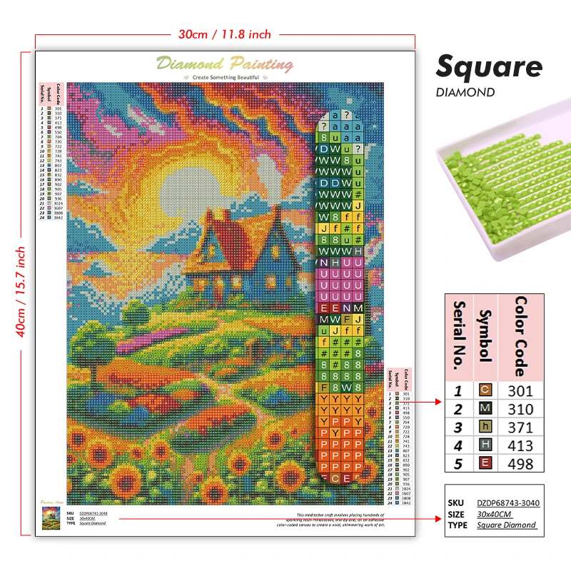 5D DIY Full Drill Diamond Pain - Outdoor Camping Wallpaper ulasan dan harga