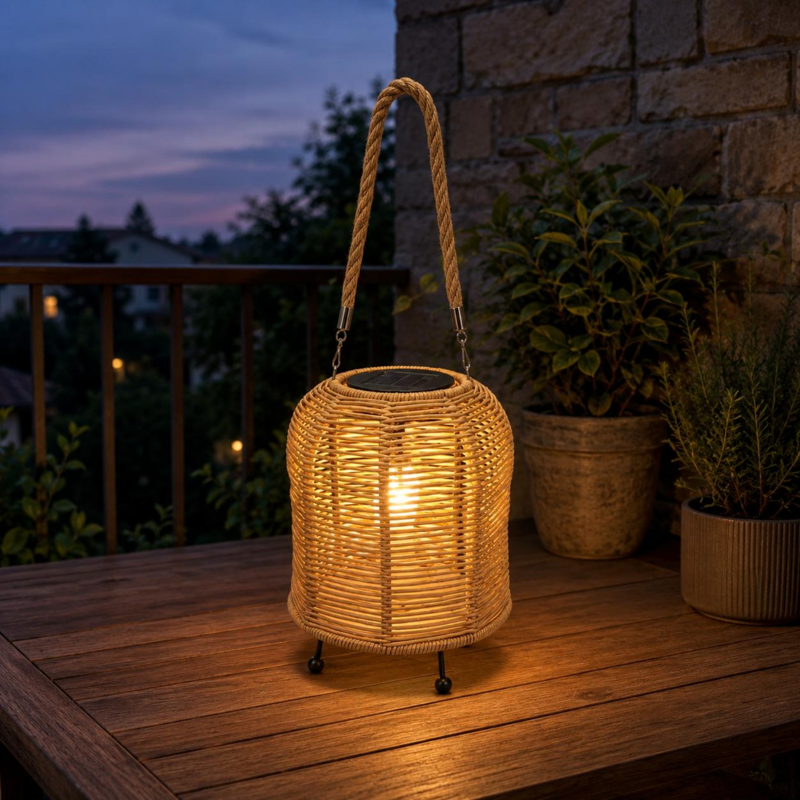 Handwoven Solar Lantern Warm L - Outdoor Camping Lantern ulasan dan harga
