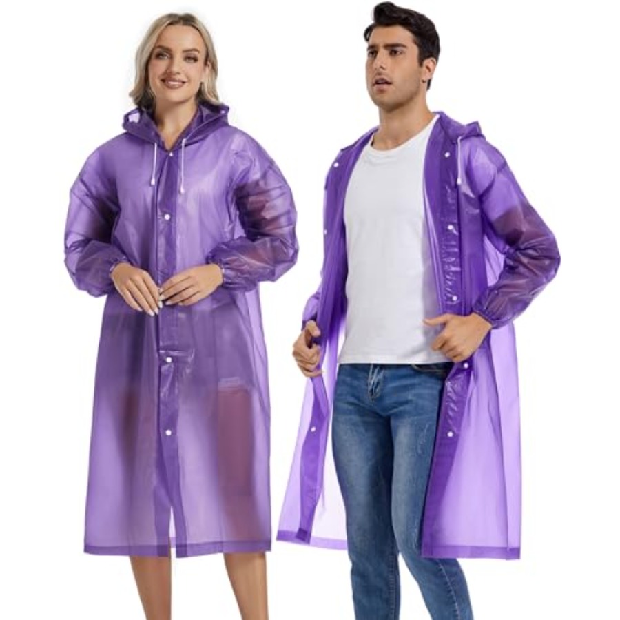 Rain Coats for Adults, 2 Pack  - Camping Rain Poncho ulasan dan harga