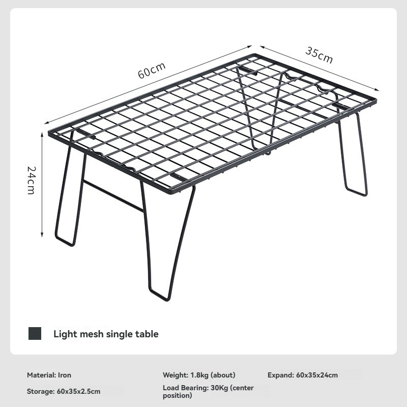 CAMPINGMOON T-235 Iron Storage - Outdoor Camping Table With Storage ulasan dan harga