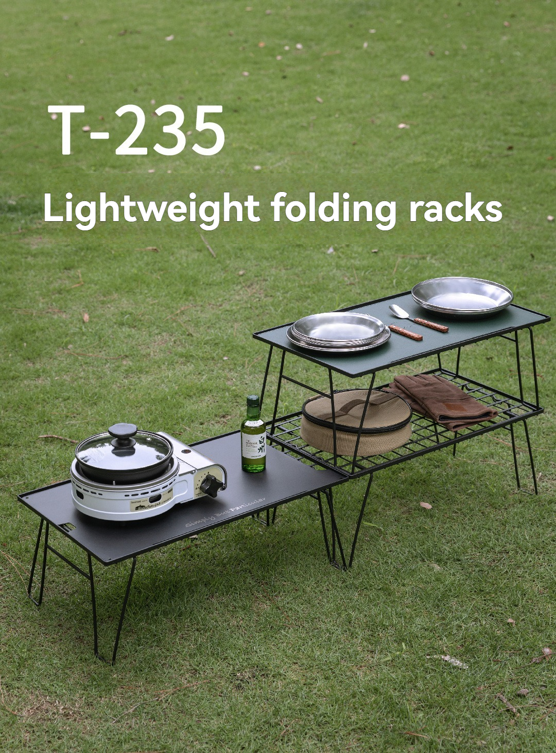 CAMPINGMOON T-235 Iron Storage - Outdoor Camping Table With Storage ulasan dan harga