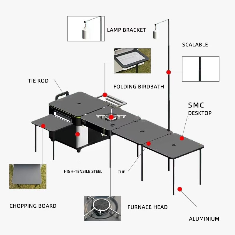 High Quality Outdoor Portable  - Outdoor Camping Kitchen Set ulasan dan harga