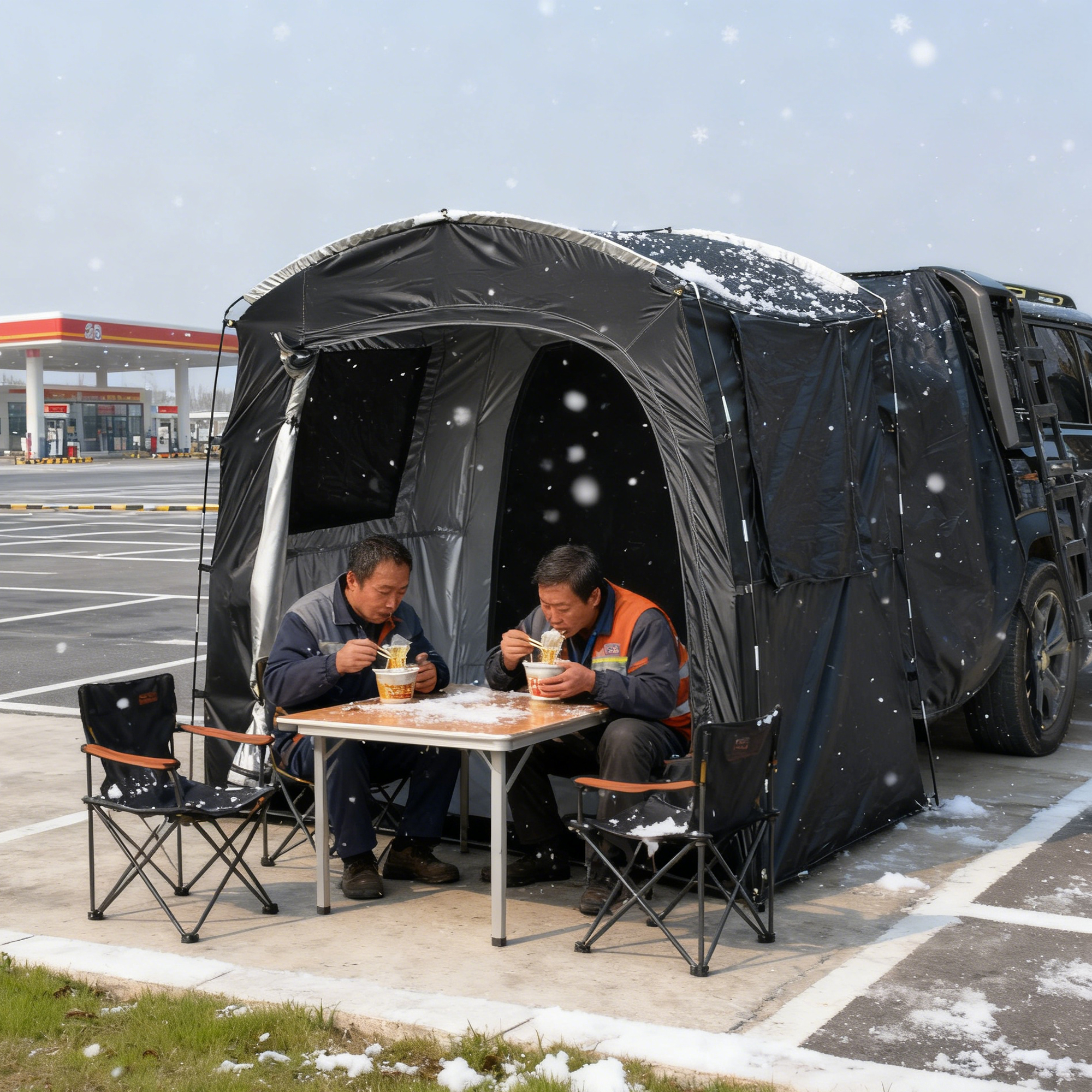 2-Person SUV Rear Tent Annex w - Outdoor Camping Car Tail Tent ulasan dan harga