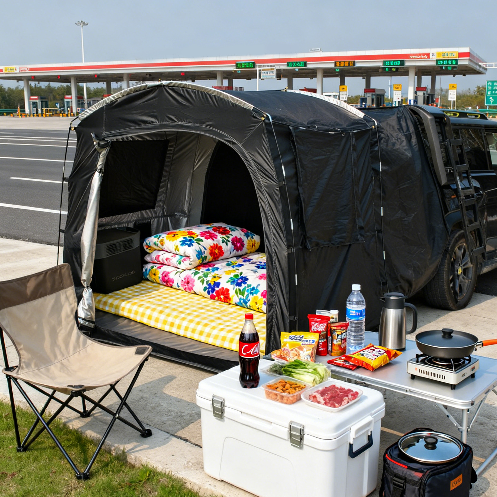 2-Person SUV Rear Tent Annex w - Outdoor Camping Car Tail Tent ulasan dan harga