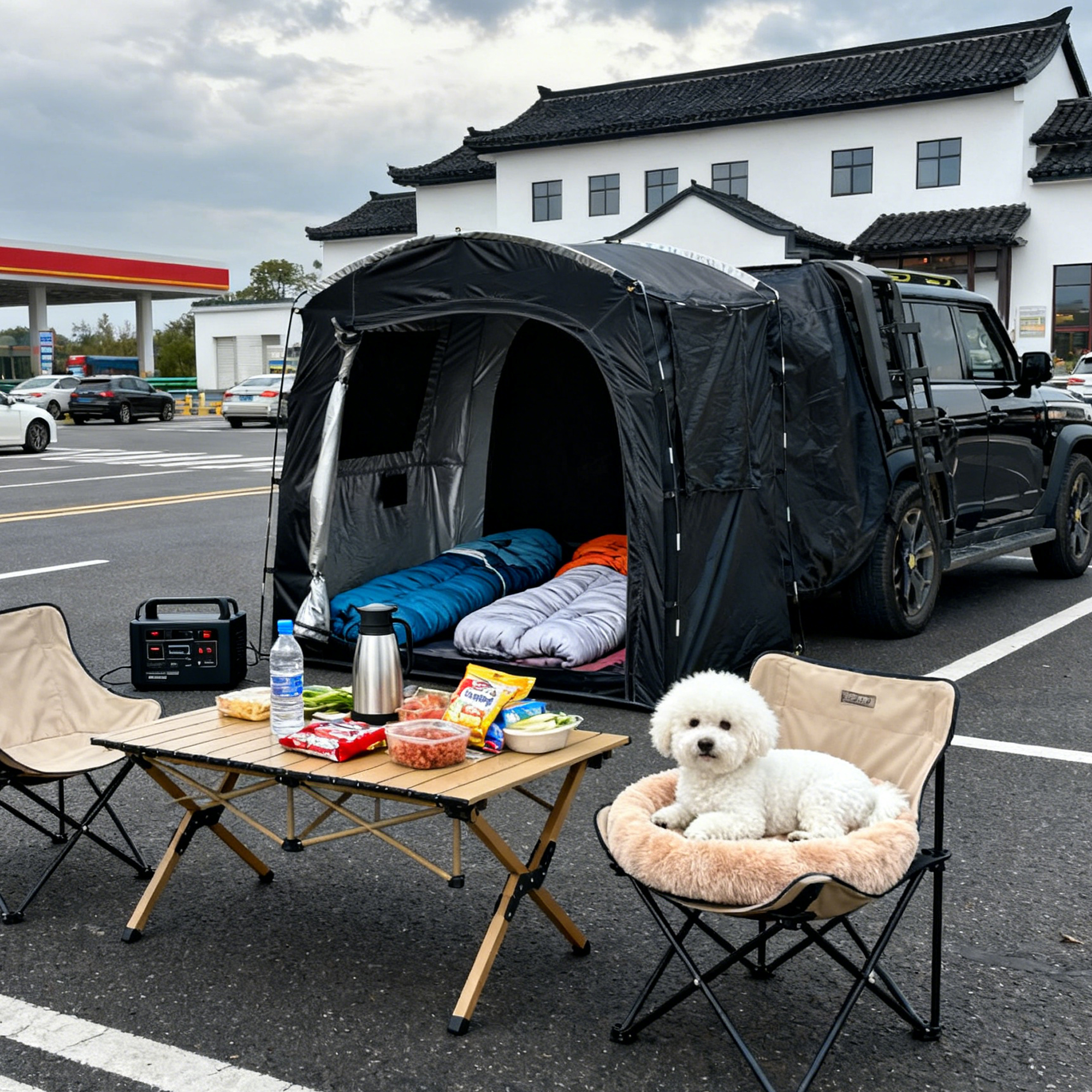 2-Person SUV Rear Tent Annex w - Outdoor Camping Car Tail Tent ulasan dan harga
