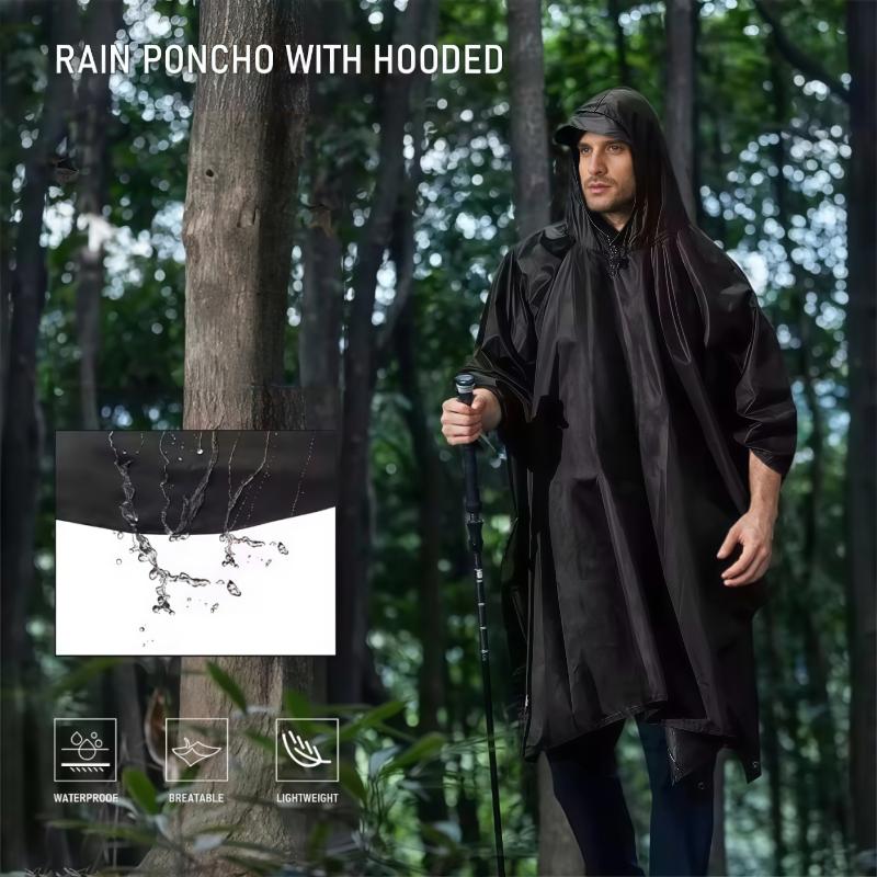 Rain Coat Travel Raincoat Wate - Camping Rain Poncho ulasan dan harga