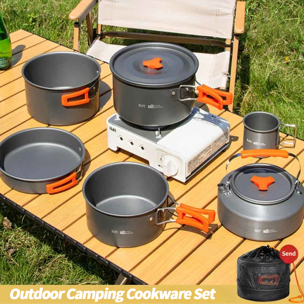 Camping Cookware Set Outdoor C - Outdoor Camping Kitchen Set ulasan dan harga
