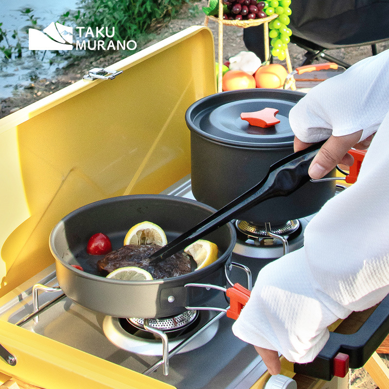 Camping Cookware Set Outdoor C - Outdoor Camping Kitchen Set ulasan dan harga