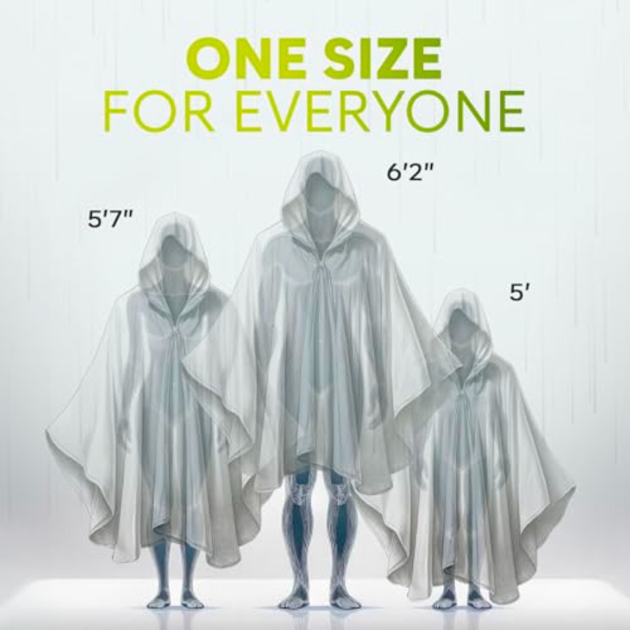 Disposable Rain Ponchos for Ad - Camping Rain Poncho ulasan dan harga