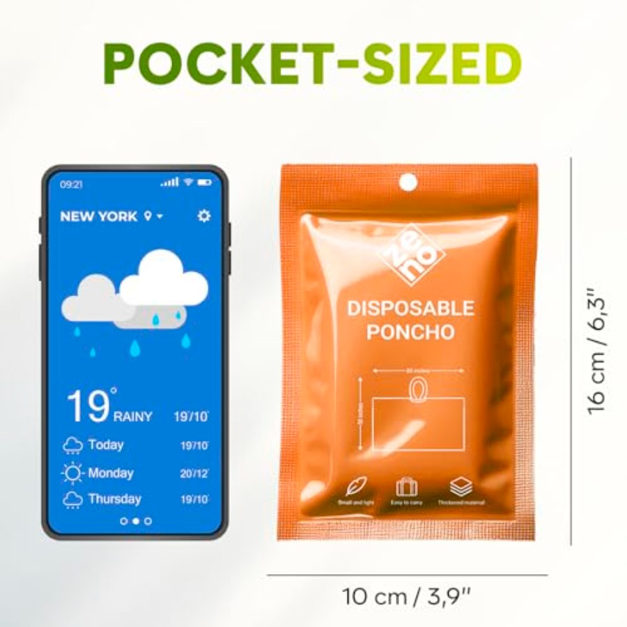 Disposable Rain Ponchos for Ad - Camping Rain Poncho ulasan dan harga