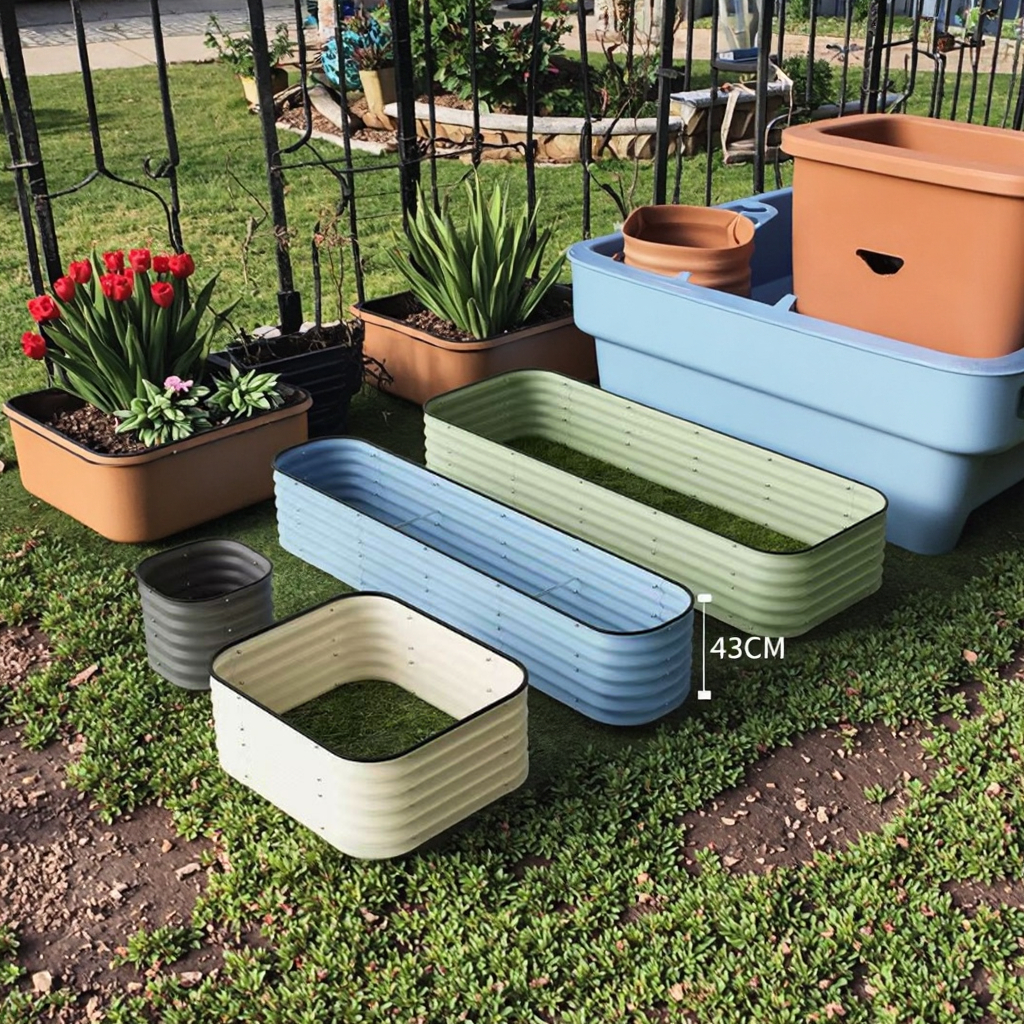 Garden Vegetable Bed Metal Pla - Outdoor Camping Box ulasan dan harga