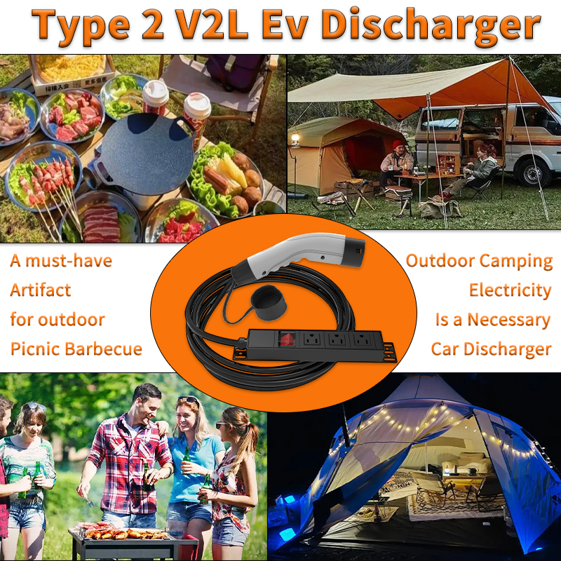 WUFEN Portable Type 2 V2L Cabl - Outdoor Camping Vehicle ulasan dan harga