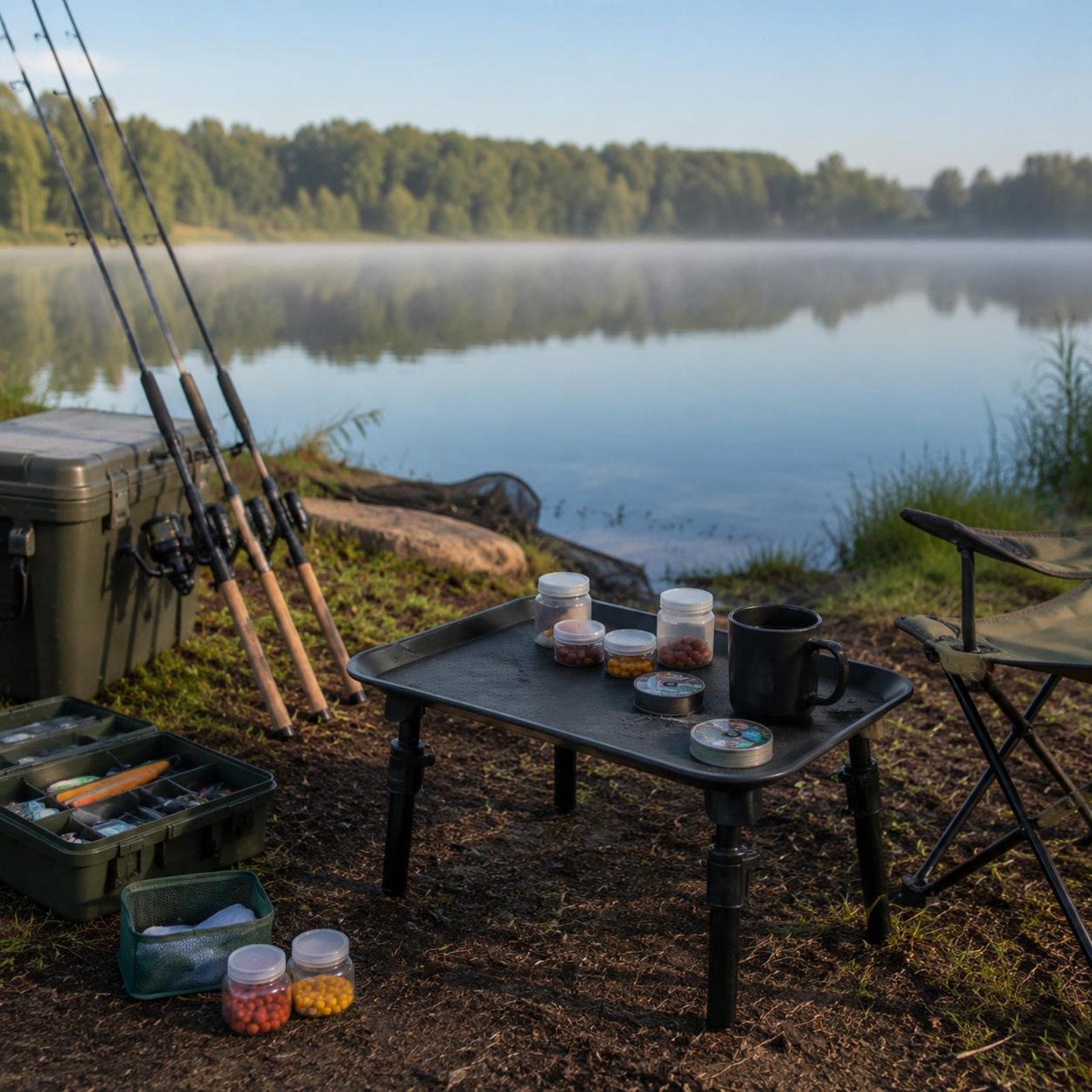 Carp Fishing Table Foldable Le - Outdoor Camping Table With Storage ulasan dan harga