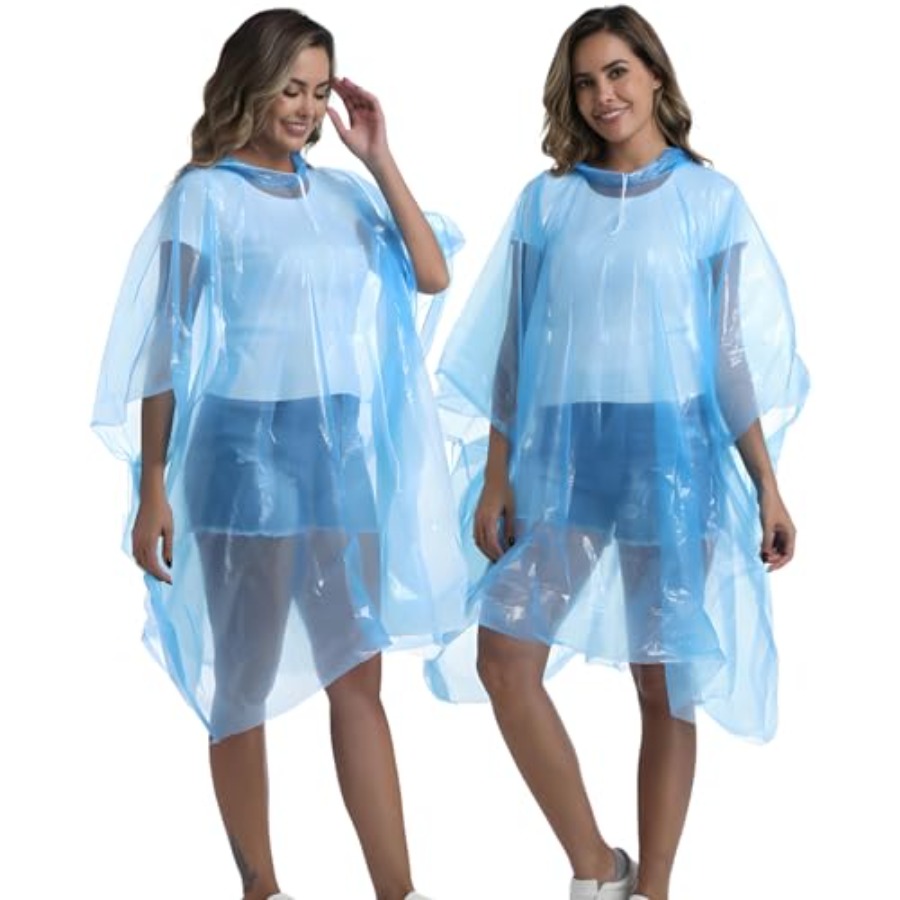 4/6/12 Pack Disposable Rain Po - Camping Rain Poncho ulasan dan harga