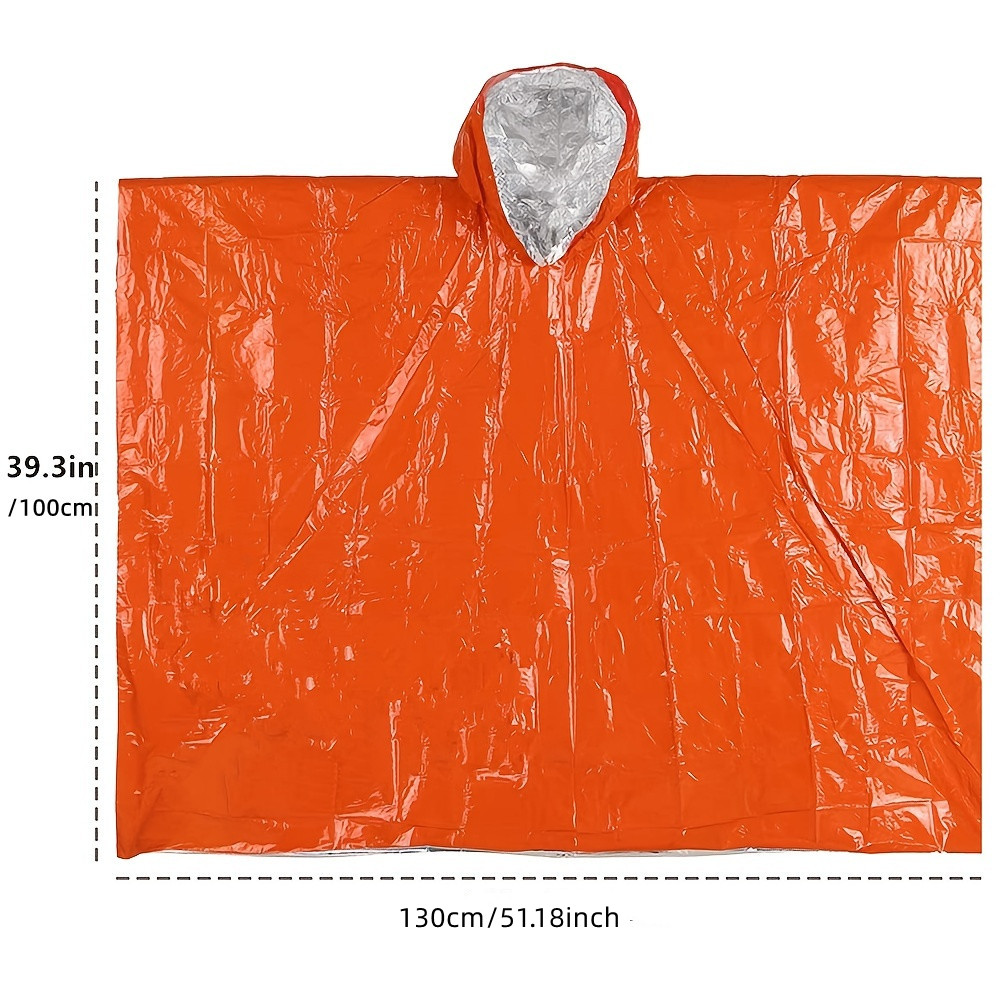 Emergency Disposable Aluminum  - Camping Rain Poncho ulasan dan harga