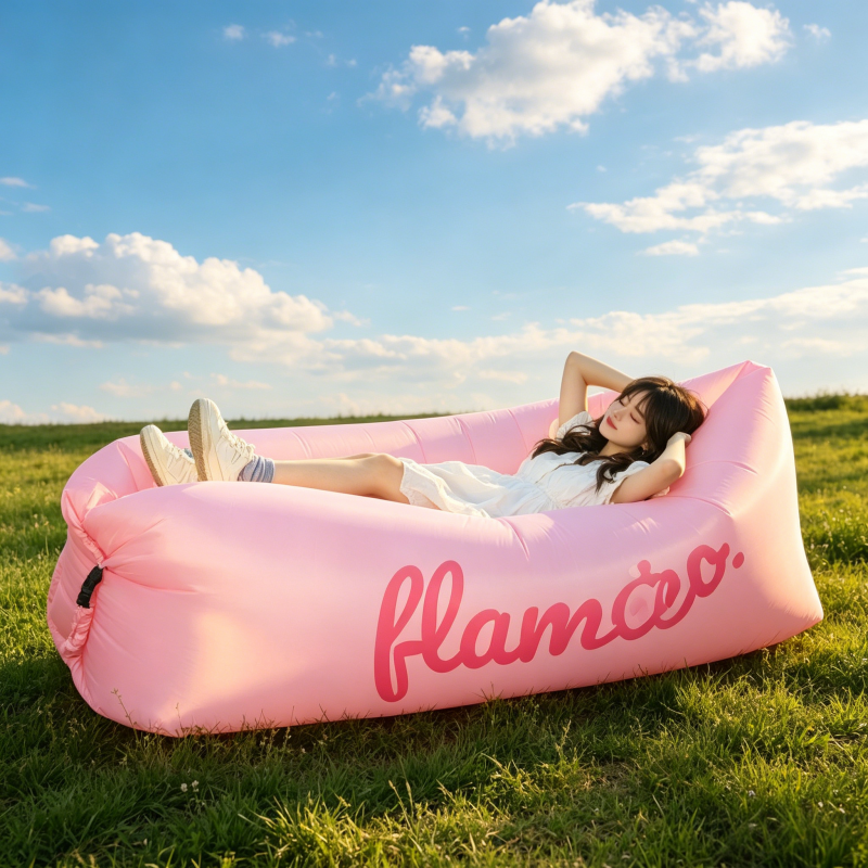 Portable Inflatable Air Sofa L - Outdoor Camping Mat Waterproof ulasan dan harga
