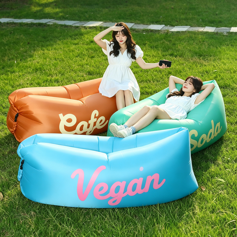Portable Inflatable Air Sofa L - Outdoor Camping Mat Waterproof ulasan dan harga