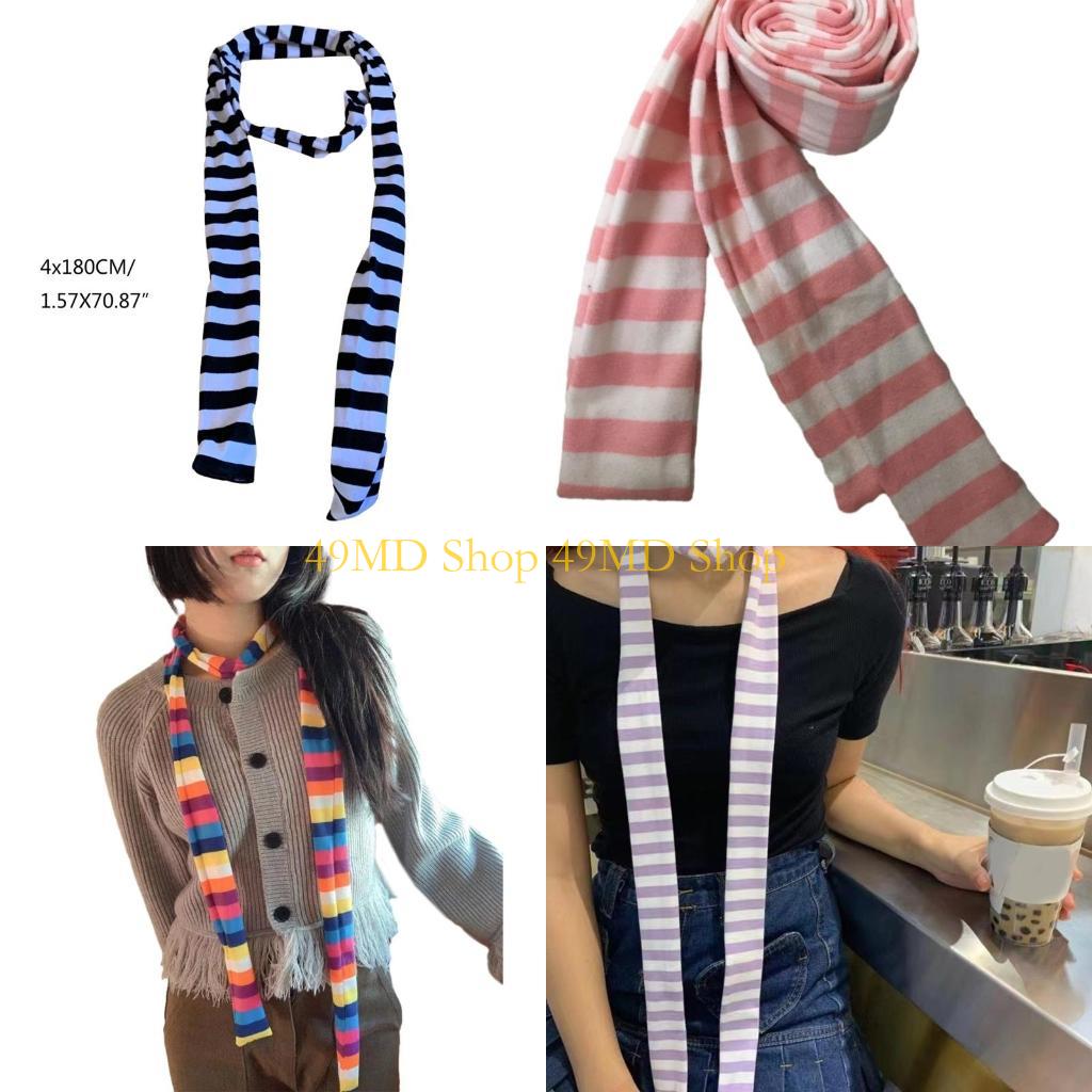 49MD Stripe Pattern Scarf for  - Outdoor Camping Shop ulasan dan harga