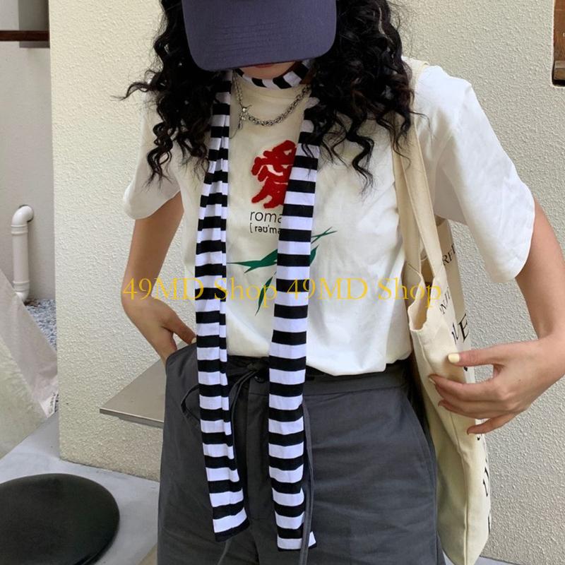 49MD Stripe Pattern Scarf for  - Outdoor Camping Shop ulasan dan harga