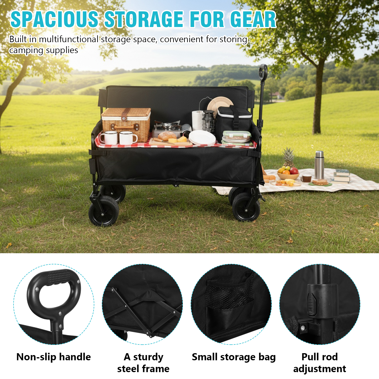Large Capacity Collapsible Wag - Outdoor Camping Shop ulasan dan harga