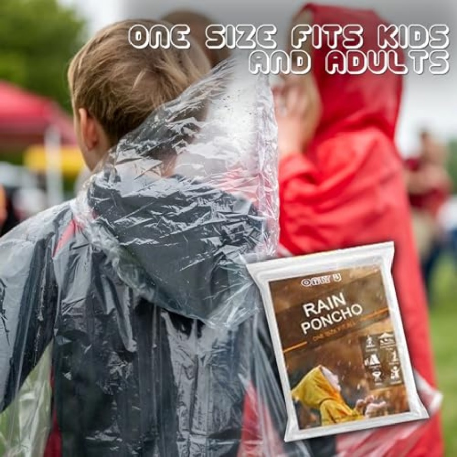 Disposable Rain Ponchos Waterp - Camping Rain Poncho ulasan dan harga
